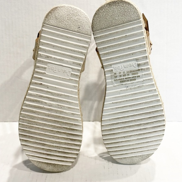 DREAM PAIRS Women Espadrille Casual Flatform Platform Wedge Sandals SUNNA GOLD 6 - Picture 8 of 12